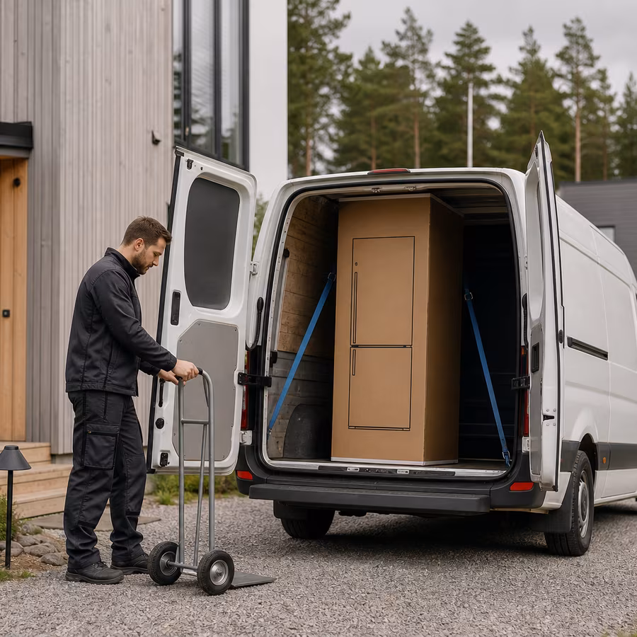 Fotografi av High Coast Services transport- och leveranstjänst